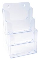 Exacompta Tischprospekthalter Office Exacryl transparent DIN A5 3 Fächern 18,1 x 15,4 x 28,0 cm, 1 St.