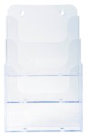 Exacompta Tischprospekthalter Office Exacryl transparent DIN A5 3 Fächern 18,1 x 15,4 x 28,0 cm, 1 St.