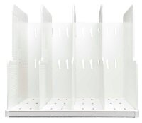 Exacompta Sortierstation MODULOTOP weiß mit 4 Fächern
