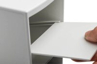 Exacompta Schreibtisch-Organizer Multitower weiß Polystyrol 4 Fächer 8,3 x 11,0 x 23,0 cm