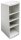 Exacompta Schreibtisch-Organizer Multitower weiß Polystyrol 4 Fächer 8,3 x 11,0 x 23,0 cm