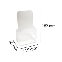 Exacompta Tischprospekthalter Office Exacryl transparent DIN lang 11,5 x 6,5 x 18,2 cm, 1 St.