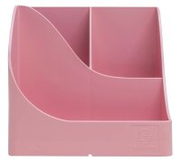 Exacompta Stiftehalter Pen Wave bonbonrosa Polystyrol 5 Fächer 11,0 x 12,0 x 16,0 cm
