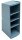 Exacompta Schreibtisch-Organizer Multitower blaugrau Polystyrol 4 Fächer 8,2 x 11,0 x 23,0 cm