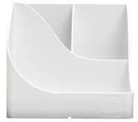 Exacompta Stiftehalter Pen Wave weiß Polystyrol 5 Fächer 11,0 x 12,0 x 16,0 cm