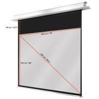 celexon elektrische Rolloleinwand Professional Plus 4:3,...