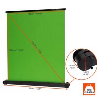 celexon mobile Leinwand Key Green Screen stufenlose Formatwahl, 150 x 180 cm Projektionsfläche