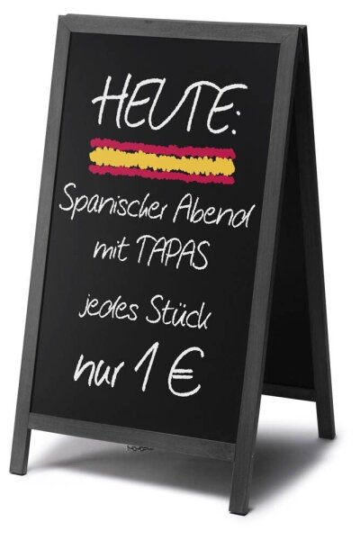 Showdown® Displays Kundenstopper Natura schwarz 60,0 x 101,0 cm, 1 St.