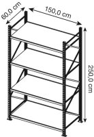 Manorga Schwerlast-Weitspannregal EPSIVOL ZR2515604F4D...