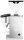 ROCKET® Faustino 3.1 Kaffeemühle chrom, weiß 310 W