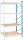 Manorga Anbau-Schwerlastregal EPSIVOL ZR2512804F4S himmelblau, braun 125,0 x 80,0 x 250,0 cm