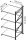 Manorga Anbau-Schwerlastregal EPSIVOL ZR2512804F4S himmelblau, braun 125,0 x 80,0 x 250,0 cm