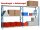 Manorga Anbau-Schwerlast-Weitspannregal EPSIVOL ZR2018103F4S himmelblau, braun 180,0 x 100,0 x 200,0 cm