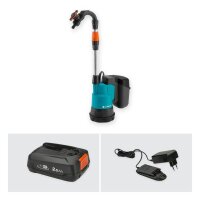 GARDENA Regenfasspumpe 2000/2 Ready-to-Use 18,0 V, mit 1 Akku