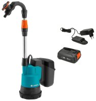 GARDENA Regenfasspumpe 2000/2 Ready-to-Use 18,0 V, mit 1 Akku
