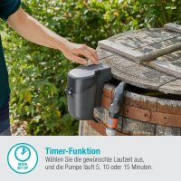 GARDENA Regenfasspumpe 2000/2 Ready-to-Use 18,0 V, mit 1 Akku