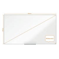 nobo Whiteboard Impression Pro Widescreen 155,0 x 87,0 cm weiß emaillierter Stahl