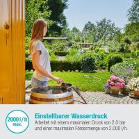 GARDENA Regenfasspumpe 2000/2 Solo 18 V