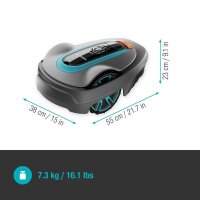 GARDENA smart SILENO city Set Mähroboter für bis zu 600 m², mit 1 Akku