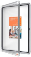 nobo Schaukasten silber 4x DIN A4 69,2 x 3,7 x 53,2 cm, 1...