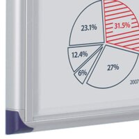 nobo Schaukasten Pacific silber 4x DIN A4 74,2 x 2,2 x 55,0 cm, 1 St.