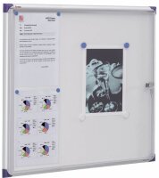 nobo Schaukasten Pacific silber 6x DIN A4 78,4 x 2,2 x...