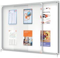nobo Schaukasten silber 18x DIN A4 141,2 x 5,4 x 100,0 cm, 1 St.