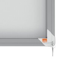 nobo Schaukasten silber 18x DIN A4 141,2 x 5,4 x 100,0 cm, 1 St.