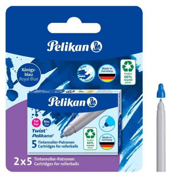 Pelikan Tintenrollerminen blau 10 St.