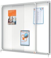 nobo Schaukasten silber 15x DIN A4 119,2 x 5,4 x 100,0 cm, 1 St.