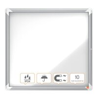 nobo Schaukasten silber 6x DIN A4 69,2 x 4,5 x 75,2 cm, 1...