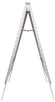 nobo Kundenstopper silber DIN A0 2 Fächer 89,3 x 79,0 x 142,8 cm, 1 St.