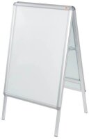 nobo Kundenstopper silber DIN A1 2 Fächer 65,1 x...