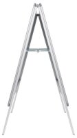 nobo Kundenstopper silber DIN A1 2 Fächer 65,1 x 60,5 x 109,5 cm, 1 St.