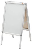 nobo Kundenstopper silber DIN A2 2 Fächer 47,5 x...