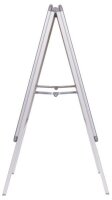nobo Kundenstopper silber DIN A2 2 Fächer 47,5 x 48,5 x 85,0 cm, 1 St.