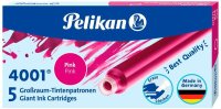 Pelikan Tintenpatronen für Füller 4001 pink, 5 St.