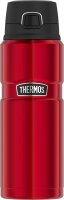 THERMOS® Isolierflasche Stainless King rot, schwarz...
