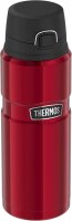 THERMOS® Isolierflasche Stainless King rot, schwarz...