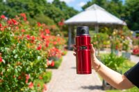 THERMOS® Isolierflasche Stainless King rot, schwarz 700,0 ml, 1 St.
