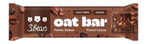 3Bears Oat Bar - Feiner Kakao  1 Riegel, 1 St.