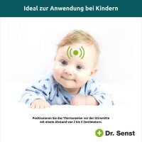 Dr. Senst® Infrarot-Stirnthermometer weiß