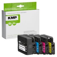 KMP H174V schwarz, cyan, magenta, gelb Druckerpatronen kompatibel zu HP 932XL/933XL (C2P42AE), 4er-Set