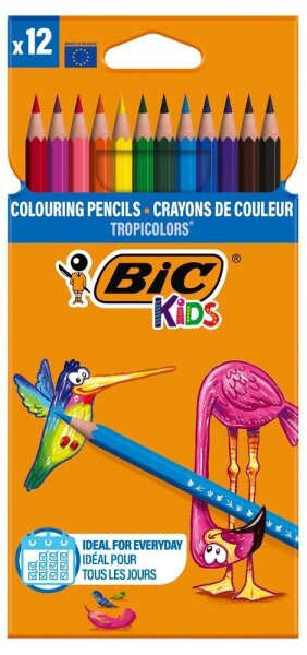 BIC Kids Tropicolor Buntstifte farbsortiert, 12 St.
