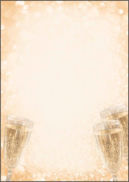 SIGEL Motivpapier Champagne Motiv DIN A4 90 g/qm 100 Blatt