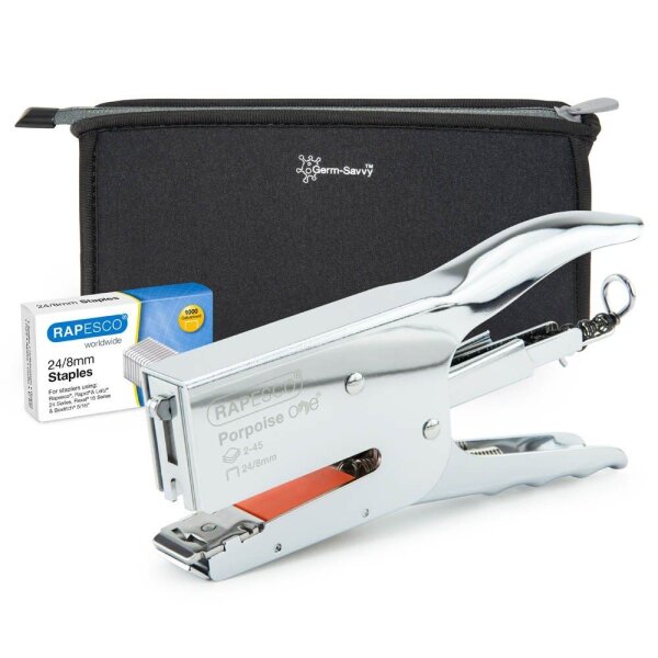 RAPESCO® Heftzange Germ-Savvy Porpoise ONE silber, 1 St.