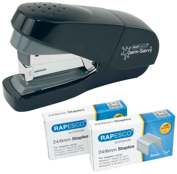 RAPESCO® Heftgerät Germ-Savvy ECO Less Effort schwarz, 1 St.