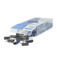 RAPESCO® Foldbackklammern schwarz 1,9 cm, 80 St.