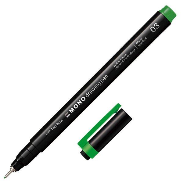 Tombow MONOdrawing Fineliner grün 0,35 mm, 1 St.