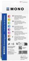 Tombow MONO Fineliner-Set farbsortiert 0,35 mm, 8 St.